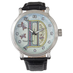 floral Monogram D Watch