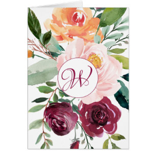 Floral Monogram Design Customized