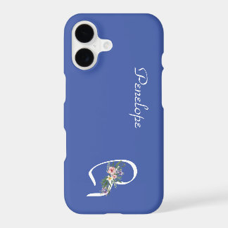 Floral Monogram Letter P Retirement Gift