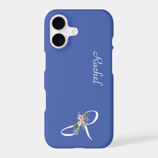 Floral Monogram Letter R Retirement Gift (Back)