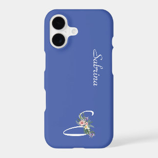 Floral Monogram Letter S Retirement Gift