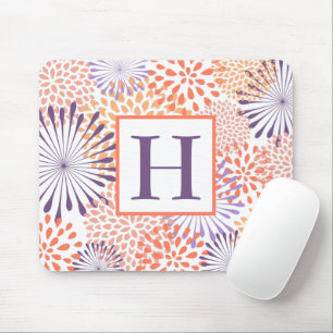 Floral Monogram Mouse Pad