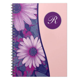 Floral Monogram Notebook Journal