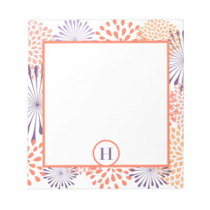 Floral Monogram  Notepad