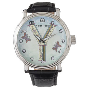 floral Monogram Y Watch