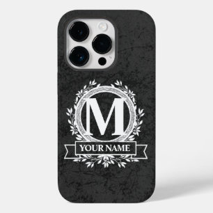 Floral Monogramme Design Coque-Mate coque iphone