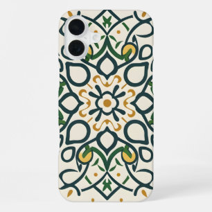 floral mosaic, Mandala-Pattern iPhone 16 Plus Case