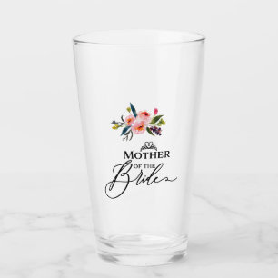 Floral Mother Of The Bride Glass