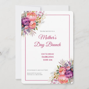 Floral Mother’s Day Brunch Invitation