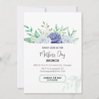 Floral Mother's Day Brunch Invitation