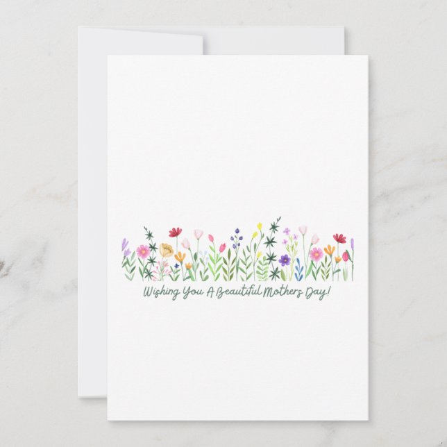 Floral Mothers Day Card (Front)