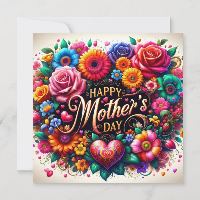 Floral Mother's Day Card (Front)