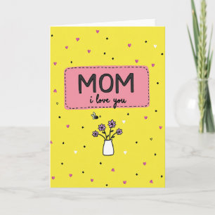 Floral Mothers Day Hearts Card