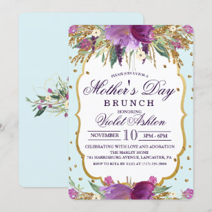 Floral Mother's Day Invitation