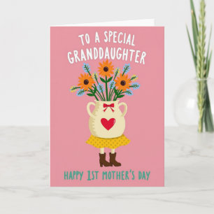 Floral Mothers Day Love Vase Card