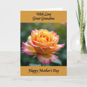 Floral Mothers Day Petals View Card