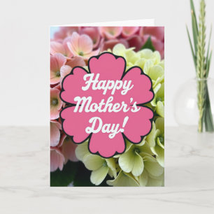 Floral Mothers Day Shape Card