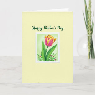 Floral Mothers Day Tulip Card
