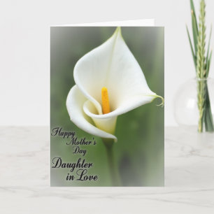 Floral Mothers Love Daughter Card