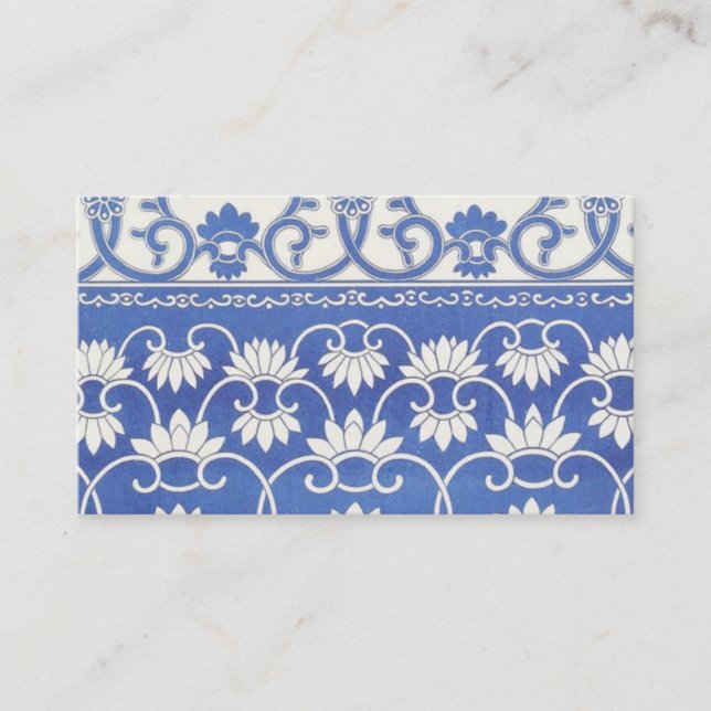 Floral Motif Carte de visite (Devant)