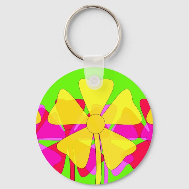 Floral Motif Keychain (Front)