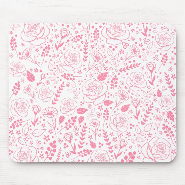 Floral Mouse Pad (Front)