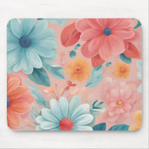 Floral Mouse Pad – Stylish Flower Design Desk pad