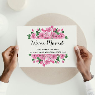 Floral Moving Announcement Postcard