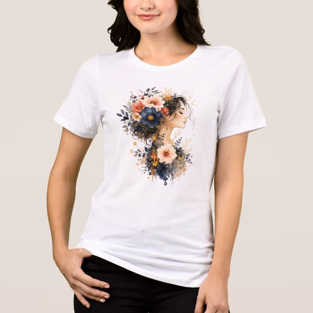 Floral Muse Tri-Blend Shirt (Front)
