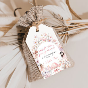 Floral Mushroom Fairy Birthday Gift Tags