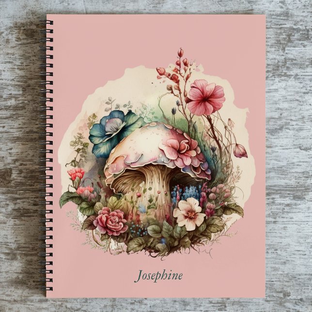 Floral Mushroom Notebook (Creator Uploaded)