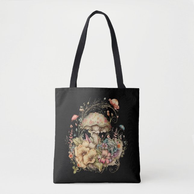 Floral Mushroom Tote (Front)