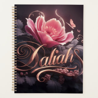 Floral Name Art: Daliah Planner
