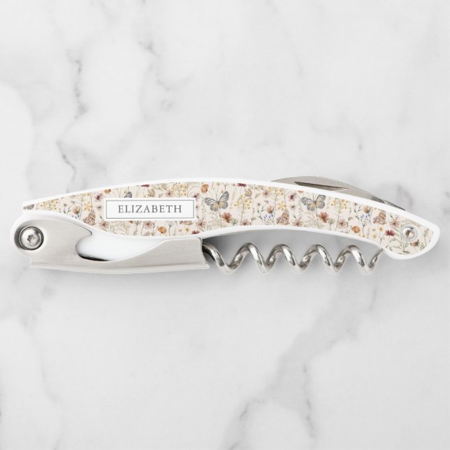 Floral Name Waiter's Corkscrew (Front)