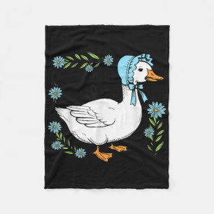 Floral Nanny Goose Cute Silly Goose Mothers Day Wo Fleece Blanket