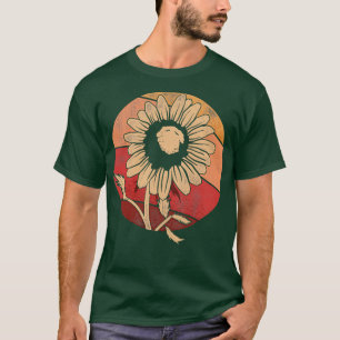Floral Nature Daisy Lover Gardener Retro Daisy Flo T-Shirt