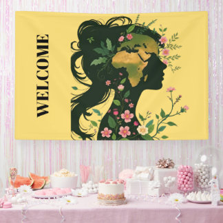 Floral Nature Goddess Eco Design BANNER
