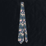 Floral Navy and Blush Tie<br><div class="desc">Looking to standout? Do just that with this gorgeous navy and blush tie featuring a watercolor floral pattern. Perfect for your groomsmen,  or just to make a statement.</div>