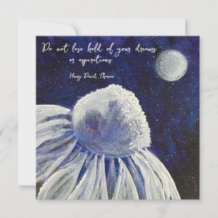 Floral Navy Blue Card