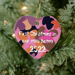 Floral New home christmas ornament