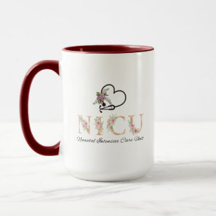 Floral NICU Nurse Mug