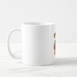 Floral Night Shift Nurse Skeleton Halloween RN Nur Coffee Mug