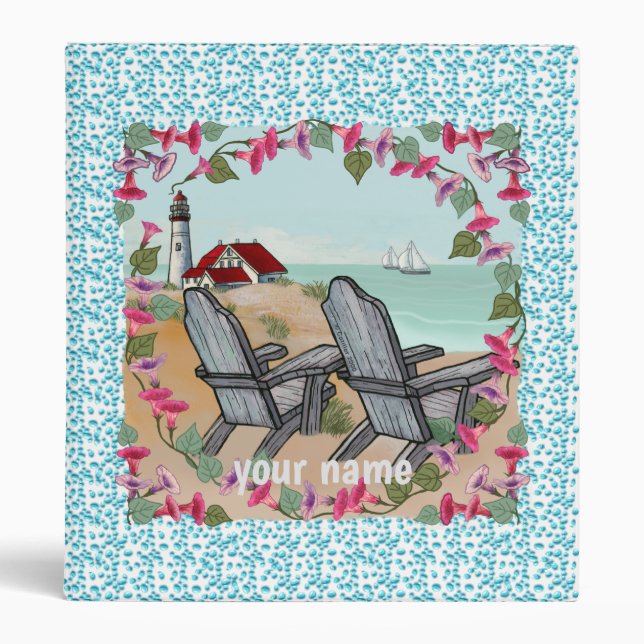 Floral Noon lighthouse Binder (Front)