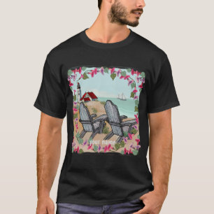 Floral Noon lighthouse   t-shirt