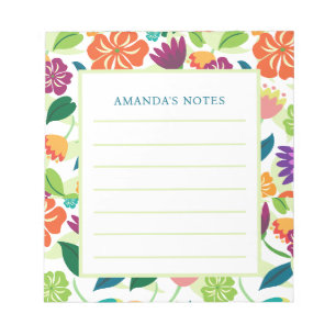 Floral Notepad