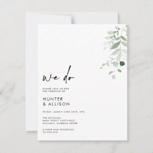 Floral Nous faisons Faire-part de mariage