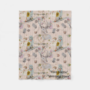 Floral Nursery print baby blanket