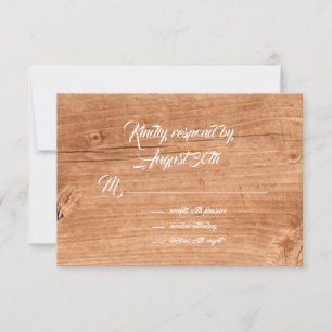 Floral & Oak RSVP Card