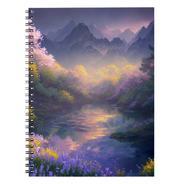 Floral Oasis of the Charming Swamp Notebook (Front)