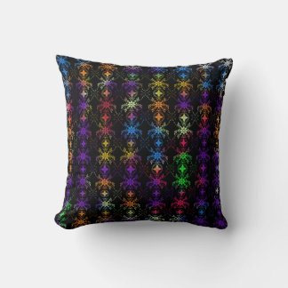 Floral Old English Throw Pillow